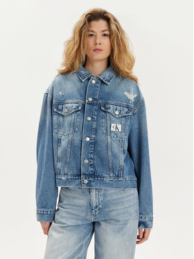 Calvin Klein Jeans Calvin Klein Jeans Jeansová bunda J20J222787 Modrá Boxy Fit