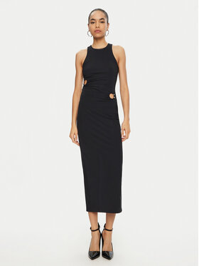 Patrizia Pepe Patrizia Pepe Коктейлна рокля 8A1427/JZ26-K103 Черен Regular Fit