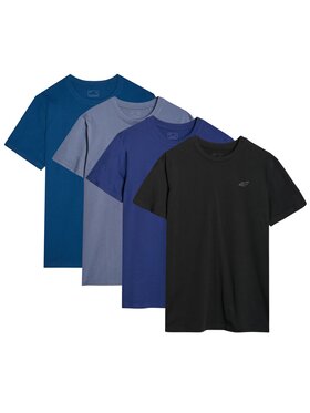 4F 4F Komplet t-shirtów 4P-SS-4FWMM00TTSHM2256-90S Kolorowy Regular Fit