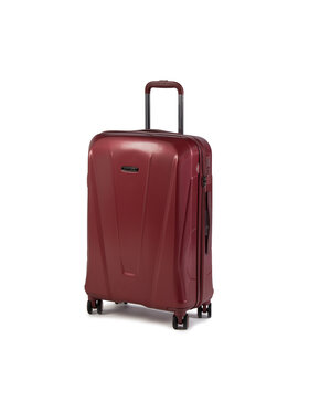 Wittchen Wittchen Közepes keményfedelű bőrönd 56-3P-122-36 Piros
