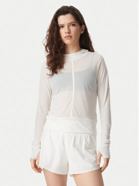 adidas adidas Majica dugih rukava Soft Lux Sheer Hooded KS8005 Krem Slim Fit