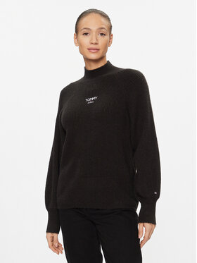 Tommy Jeans Tommy Jeans Dolčevita Lofty DW0DW16524 Crna Relaxed Fit