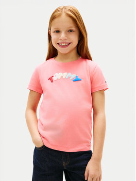 Tommy Hilfiger Tommy Hilfiger T-Shirt KG0KG09246 Hellrosa Regular Fit