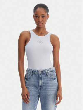 Guess Guess Top W6RP39 KD092 Błękitny Regular Fit
