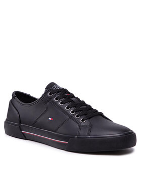 Tommy Hilfiger Tommy Hilfiger Tenisice Core Corporate Leather Vulc FM0FM03999 Crna