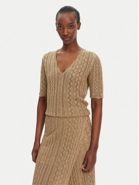 TWINSET TWINSET Пуловер 251TT3194 Бежов Slim Fit