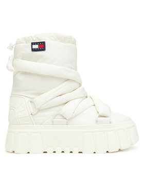 Tommy Jeans Tommy Jeans Μπότες Χιονιού Tjw Chunky Snow Boot Nylon EN0EN02842 Λευκό