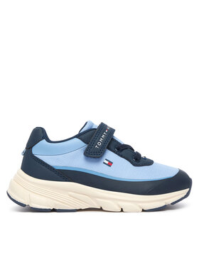 Tommy Hilfiger Tommy Hilfiger Snīkeri Low Cut Lace-Up/Velcro Sneaker T1X9-35260-1844 M Zils