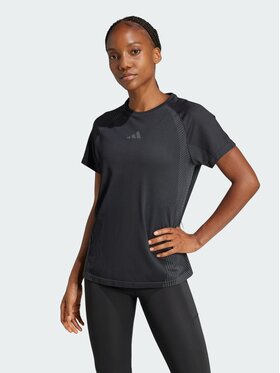 adidas adidas Koszulka techniczna 161463 Czarny Regular Fit