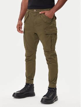 Alpha Industries Alpha Industries Joggery Airman 188201 Zielony Tapered Fit