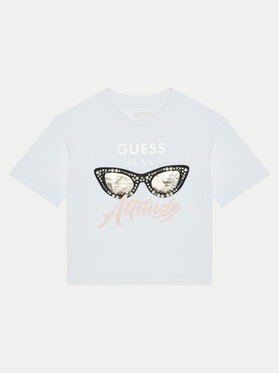 Guess Guess T-Shirt J5RI40 K6YW4 Biały Regular Fit