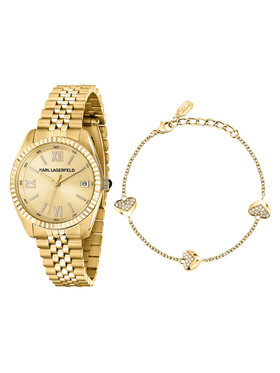 KARL LAGERFELD KARL LAGERFELD Set ura in zapestnica R0553108501 Zlata