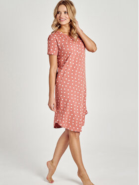 Taro Taro Koszula nocna TA3129-01 Koralowy Basic Fit