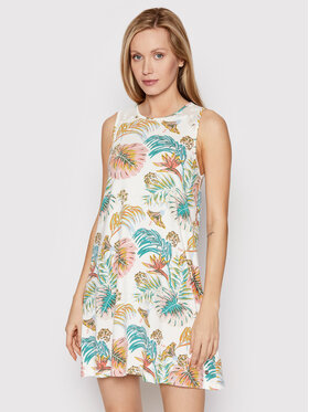 Roxy Roxy Vasarinė suknelė Paradise Isle ERJKD03387 Balta Regular Fit