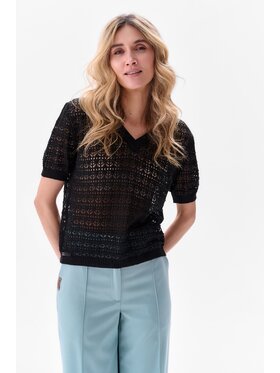 blue shadow blue shadow Bluzka Midnight Czarny Regular Fit