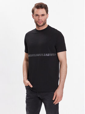 KARL LAGERFELD KARL LAGERFELD T-Shirt Crew Neck 755058 532221 Černá Regular Fit