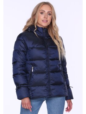 Perso Perso Dámska bunda BLH220043F Tmavomodrá Regular Fit