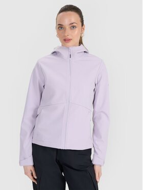 4F 4F Kurtka softshell 4FWSS25TSOFF320-52S Różowy Regular Fit