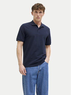 Jack&Jones Jack&Jones Тениска с яка и копчета Kane 12270150 Тъмносин Regular Fit