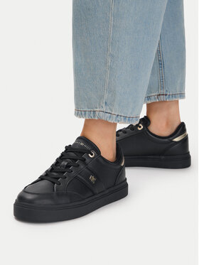Tommy Hilfiger Tommy Hilfiger Αθλητικά Th Feminine Cupsole FW0FW09600 Μαύρο
