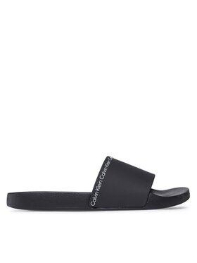 Calvin Klein Calvin Klein Nazouváky Pool Slide Rubber HM0HM00981 Černá