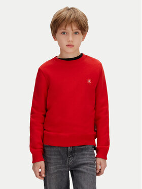 Calvin Klein Jeans Calvin Klein Jeans Džemperis Mono Mini Badge IU0IU00570 Raudona Regular Fit