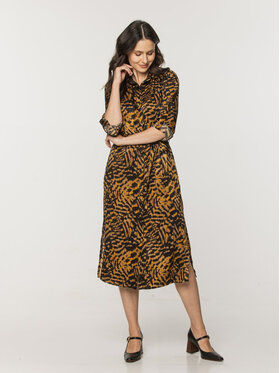 Willsoor Willsoor Sukienka codzienna 67845 Brązowy Casual Fit