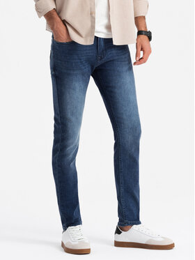 Ombre Ombre Jeansy OM-PADP-0214 Modrá Regular Fit