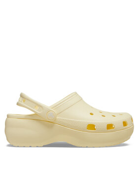 Crocs Crocs Klapki Classic Platform Clog W 206750 Beżowy