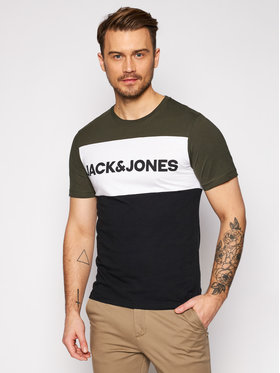 Jack&Jones Jack&Jones Футболка Logo Blocking 12173968 Кольоровий Slim Fit
