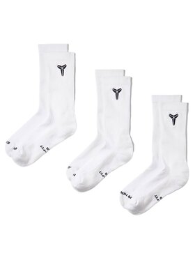 Nike Nike Skarpety długie Everyday Elevated Kobe Crew 3PR IM7652-901 Biały