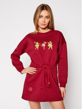 Waikiki Vibe Waikiki Vibe Pletena obleka Ukulele Bordo rdeča Relaxed Fit