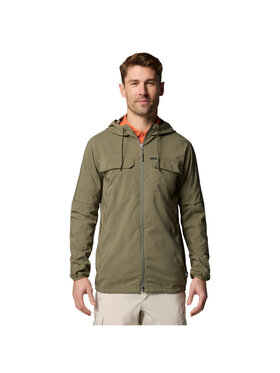 Columbia Columbia Kurtka przejściowa Columbia Skien Valley Hooded Light Jacket Zielony Regular Fit