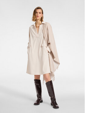 Elena Mirò Elena Mirò Vestito chemisier 7445P000250N021 Crema Regular Fit