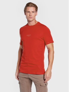 Guess Guess T-Shirt M2YI72 I3Z11 Czerwony Slim Fit