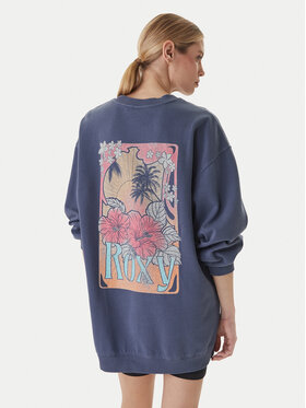 Roxy Roxy Pulóver Saturday Night Vibes ERJFD03002 Kék Relaxed Fit