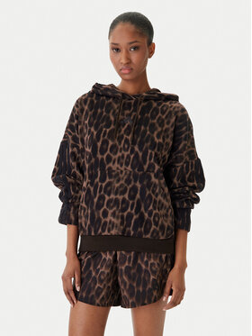 adidas adidas Bluză Seasonal Essentials Leopard Print KH0293 Maro Loose Fit