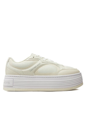 Calvin Klein Jeans Calvin Klein Jeans Снікерcи Bold Platf Low Lace Mix In Mtl YW0YW01471 Бежевий
