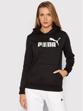 Puma Puma Pulóver Essentials Logo 586788 Fekete Regular Fit