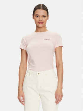 Guess Jeans Guess Jeans Póló W4YI02 J1314 Rózsaszín Slim Fit