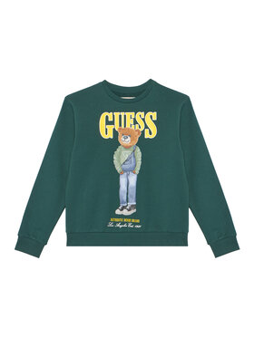 Guess Guess Суитшърт L6RQ05 KAD74 Зелен Regular Fit