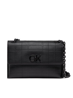 Calvin Klein Calvin Klein Kabelka Re-Lock Ew Conv Xbody Quilt K60K609682 Čierna