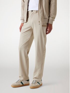 Guess Guess Spodnie materiałowe 177303 Beżowy Regular Fit