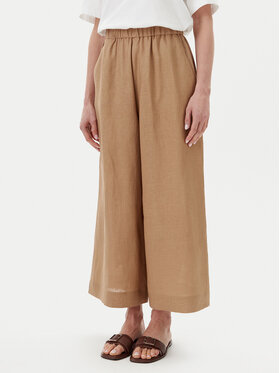 Max Mara Max Mara Текстилни панталони Minnie 2516131018 Бежов Relaxed Fit