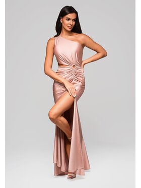Ombre Ombre Sukienka wieczorowa LA-OM-DLR222 Różowy Regular Fit