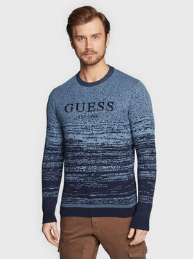 Guess Guess Sweter M3RR19 Z33Z1 Granatowy Regular Fit