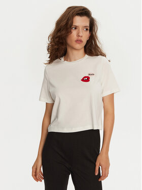 Vero Moda Vero Moda T-Shirt Elena 10326789 Biały Boxy Fit