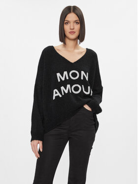 Kontatto Kontatto Sweater 3M1200 Fekete Oversize