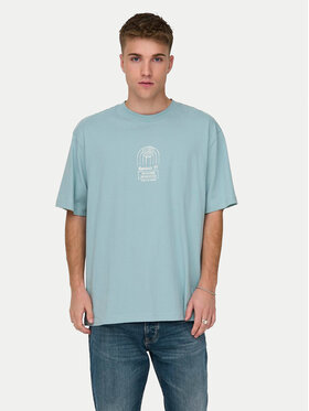 Only & Sons Only & Sons T-shirt Malik 22029484 Plava Relaxed Fit