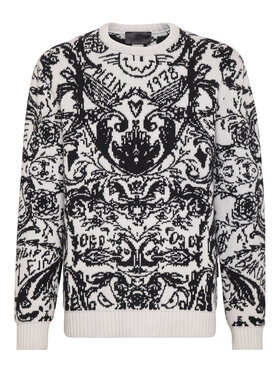 PHILIPP PLEIN PHILIPP PLEIN S dlouhým rukávem 2261 Bílá Regular Fit